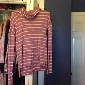 Pink striped sweater